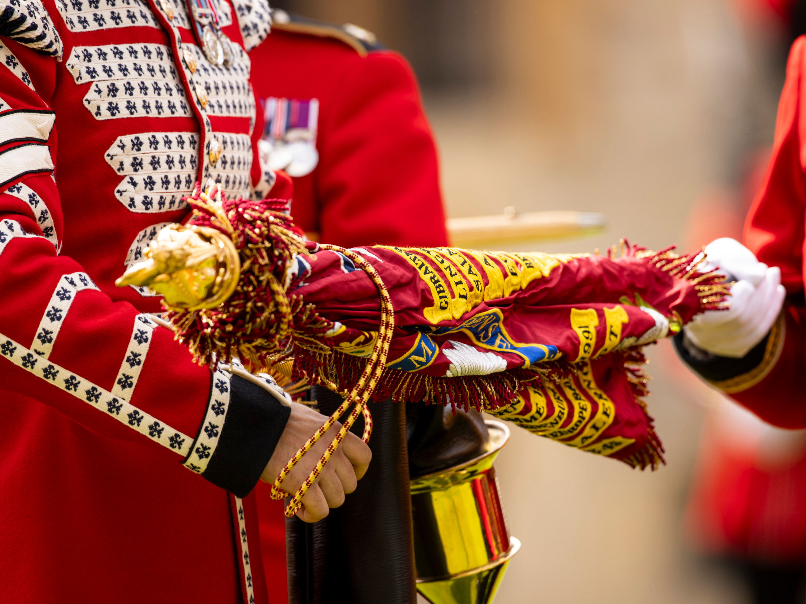British Army Coldstream Guards Colour Unveiled Photo Print Wall Art UK ...