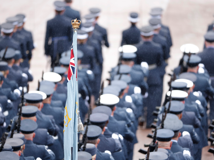 RAF Contingent Marching in London 2023 Royal Air Force RAF Aviation Photo Print Wall Art Aviation Decor UK Posters, Prints, & Visual Artwork Hampshire Prints 6 x 4 No Frame No