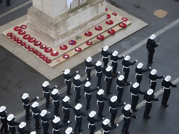Royal Marines March Past the Cenotaph Coronation Day May 2023