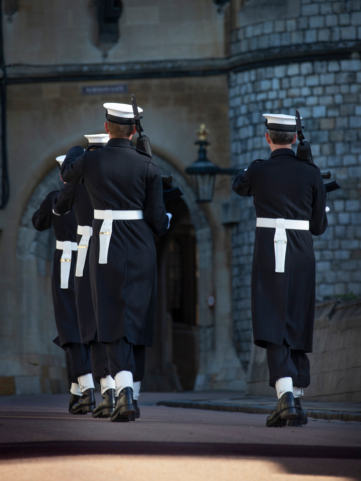 Sailor Guard Marching at Windsor Castle Photo Print - Royal Navy Hampshire Prints 6 x 4 No Frame No