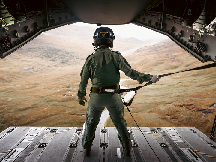 RAF Load Master Ramp Riding 2025 Photo Print - Royal Air Force Posters, Prints, & Visual Artwork Hampshire Prints 6 x 4 No Frame No