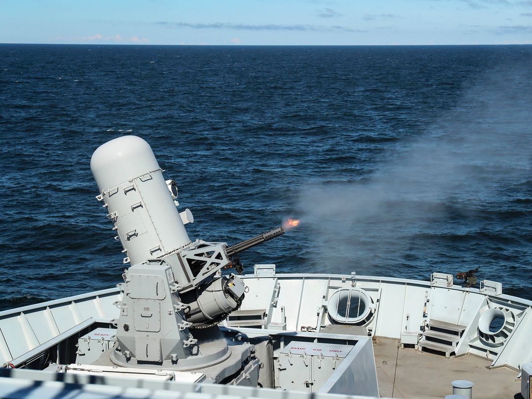 Phalanx Deck Gun Firing Photo Print - Royal Navy Hampshire Prints 6 x 4 No Frame No
