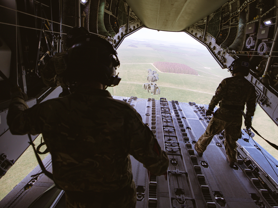 RAF Load Masters Drop CDS From an A400M Aircraft Photo Print Royal Air Force Wall Art Poster Posters, Prints, & Visual Artwork Hampshire Prints 6 x 4 No Frame No