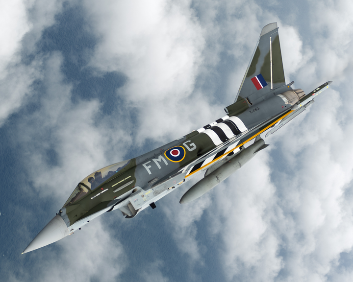 RAF Typhoon Jet Flying Photo Print Royal Air Force Aircraft Wall Art Aviation Decor Poster Posters, Prints, & Visual Artwork Hampshire Prints 6 x 4 No Frame No