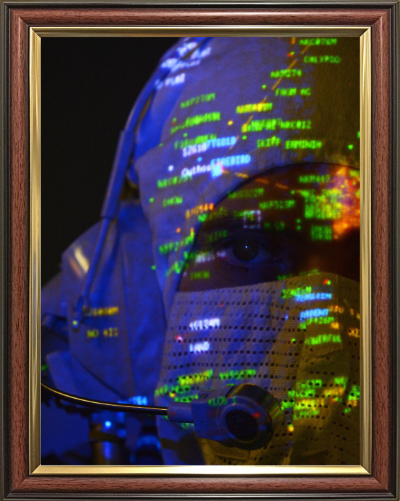 Radar operator Portrait Photo Print - Royal Navy Hampshire Prints 10 x 8 Classic Frame No