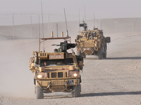 RAF Regiment 58 Squadron Panther and Jackal Bastion August 2011