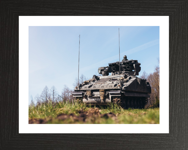 Stormer combat vehicle Photo Print - British Army Vehicle Hampshire Prints 10 x 8 Black Frame Yes