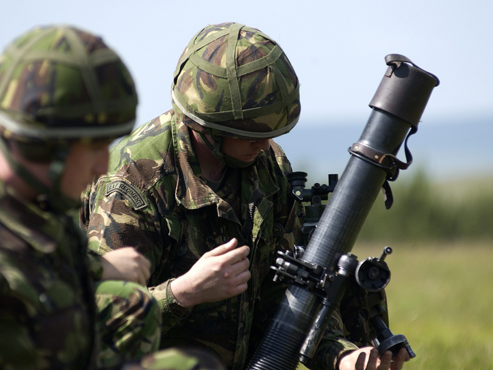 RAF Regiment with a 81mm Mortar Photo Print - Royal Air Force Hampshire Prints 6 x 4 No Frame No