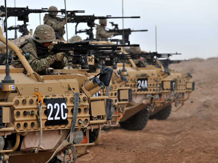 RAF Regiment Soldier firing from a Jackal patrol vehicle Photo Print - Royal Air Force Hampshire Prints 6 x 4 No Frame No