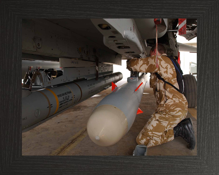 RAF Tornado GR4 ALARM Missile Loading Kuwait March 2003