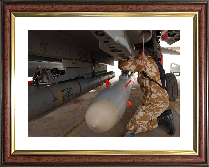 RAF Tornado GR4 ALARM Missile Loading Kuwait March 2003