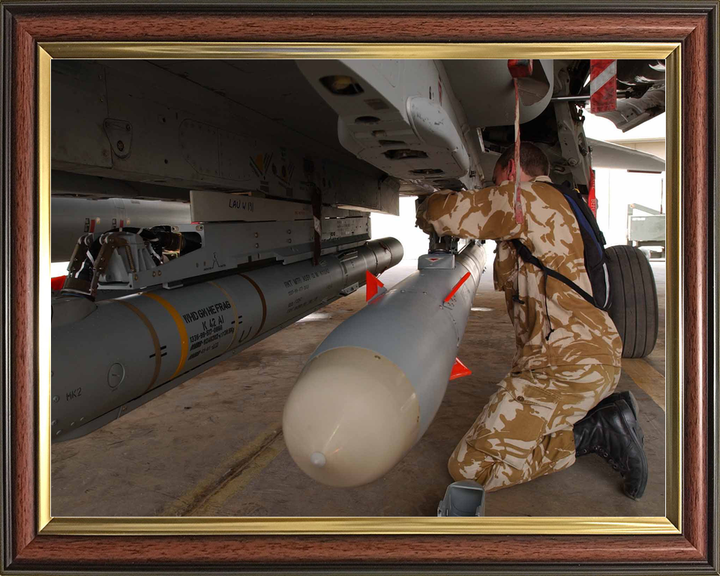 RAF Tornado GR4 ALARM Missile Loading Kuwait March 2003