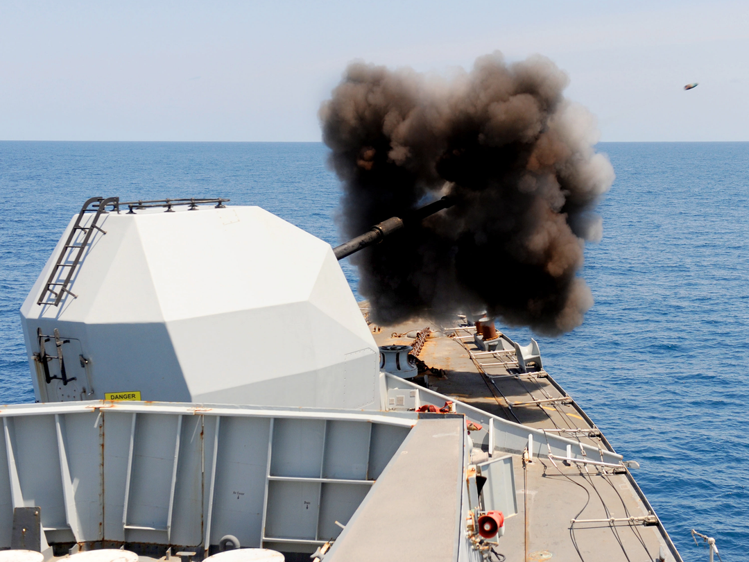 HMS Northumberland (F238) Photo Print - Firing 4.5 Inch Gun - Royal Navy Type 23 Frigate Hampshire Prints 6 x 4 No Frame No