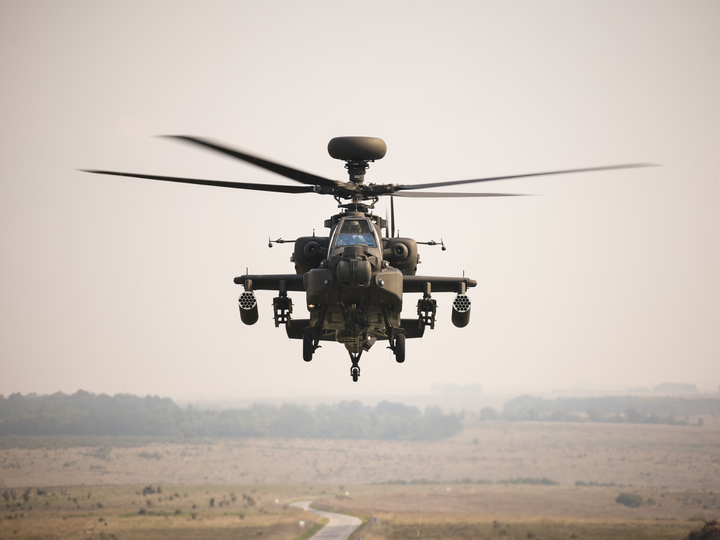 Army AH-64E Apache Helicopter Photo Print - British Army Hampshire Prints 6 x 4 No Frame No