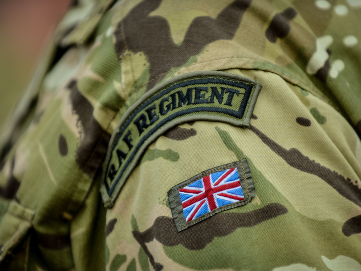 RAF Regiment Shoulder Patches Photo Print - Royal Air Force Hampshire Prints 6 x 4 No Frame No