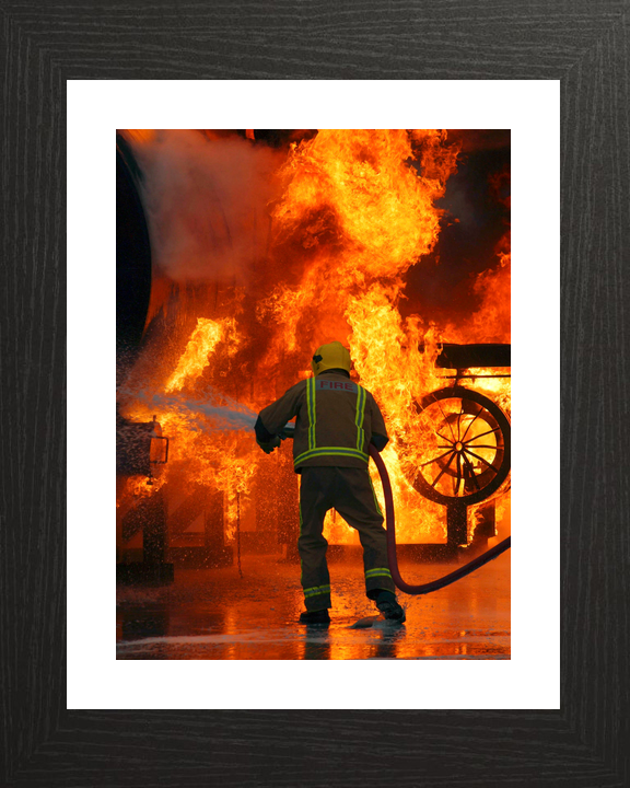 RAF Firefighter Fire Training Marham January 2005
