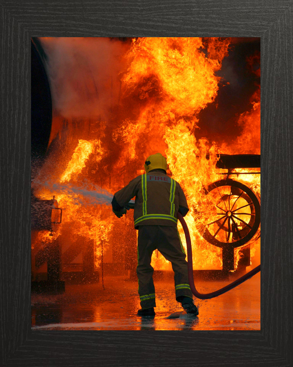 RAF Firefighter Fire Training Marham January 2005