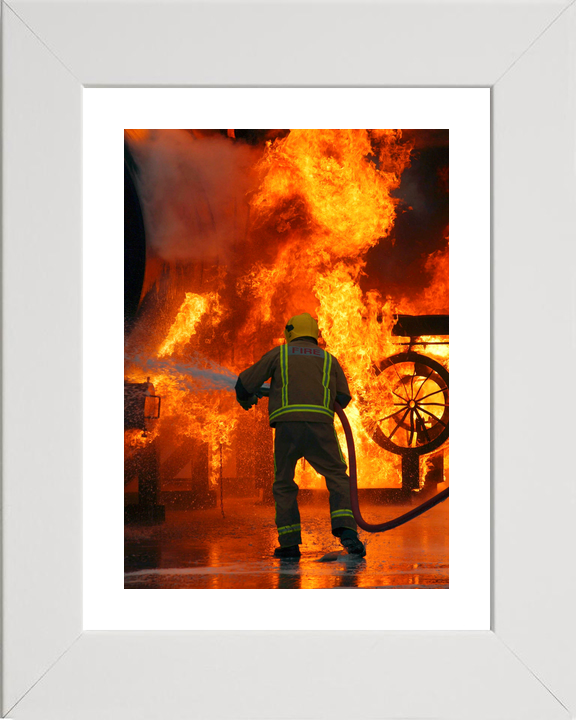 RAF Firefighter Fire Training Marham January 2005