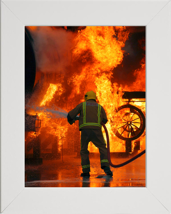 RAF Firefighter Fire Training Marham January 2005