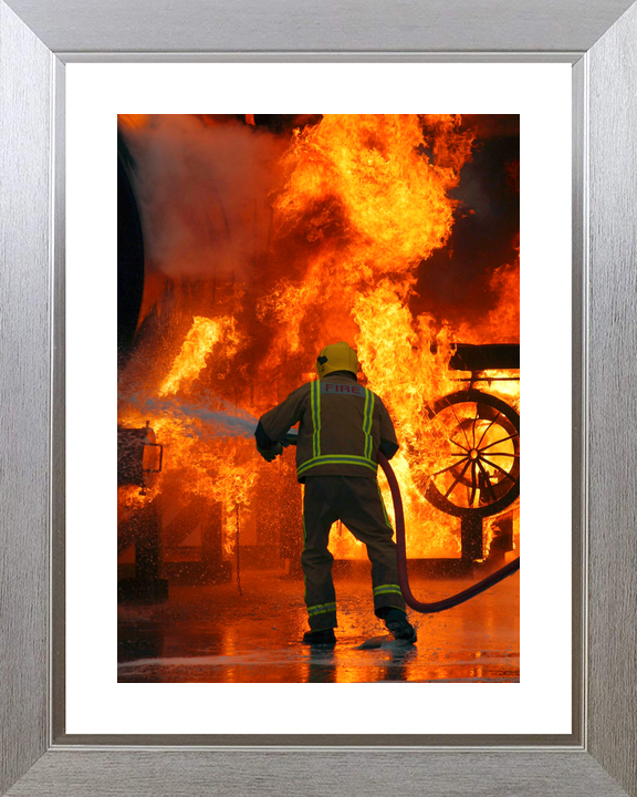 RAF Firefighter Fire Training Marham January 2005