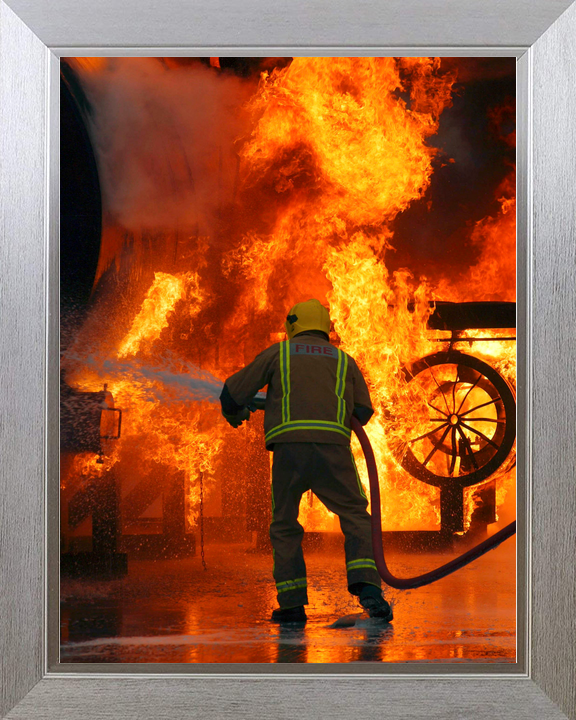 RAF Firefighter Fire Training Marham January 2005