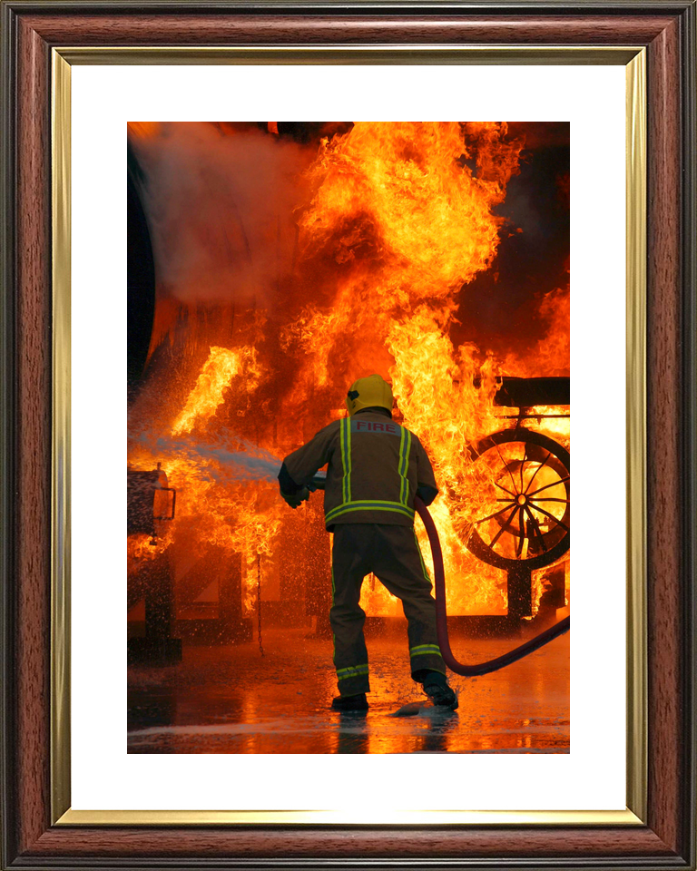 RAF Firefighter Fire Training Marham January 2005