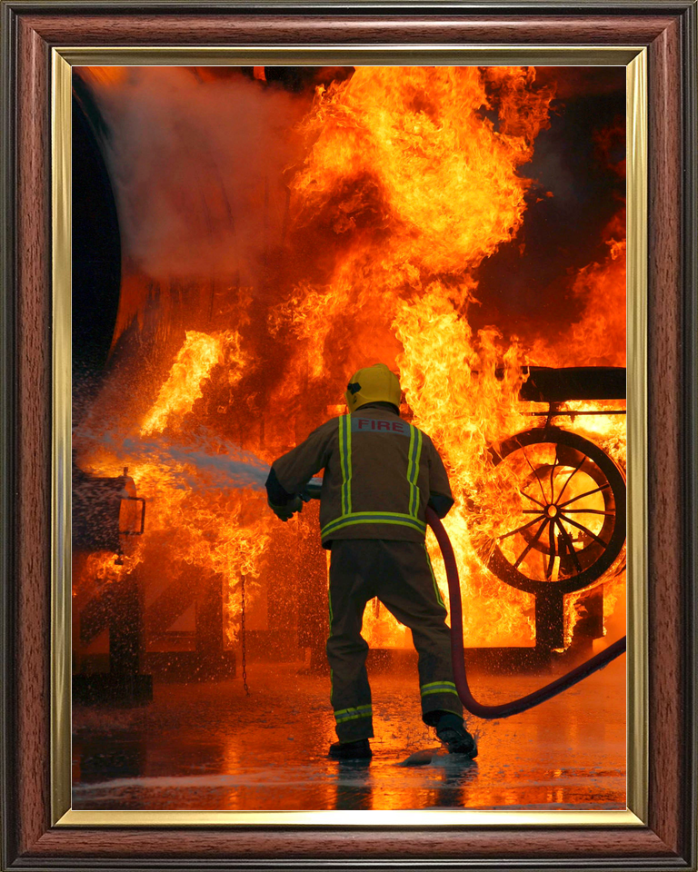 RAF Firefighter Fire Training Marham January 2005