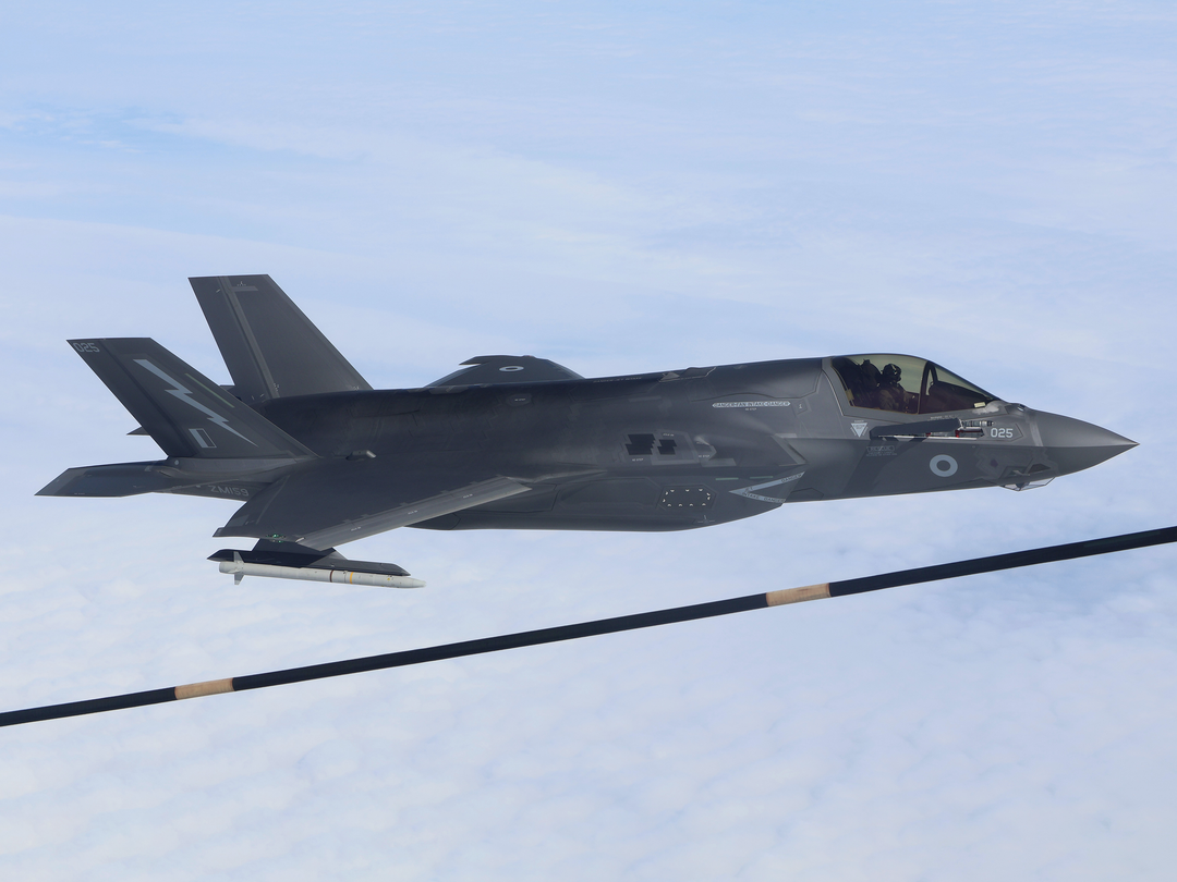 F-35B Lightning 617 Sqn RAF Fixed Wing Aircraft Air to Air Refuelling RAF Marham September 2024 Photo Print - Posters, Prints, & Visual Artwork - by Hampshire Prints (image 1 of 9)