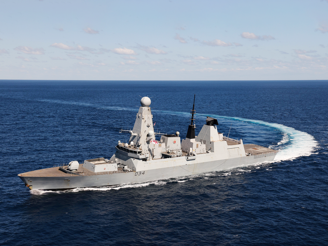 HMS Diamond (D34) Royal Navy Type 45 Destroyer Hard Turn Photo Print Wall Art Decor Posters, Prints, & Visual Artwork Hampshire Prints 6 x 4 No Frame No