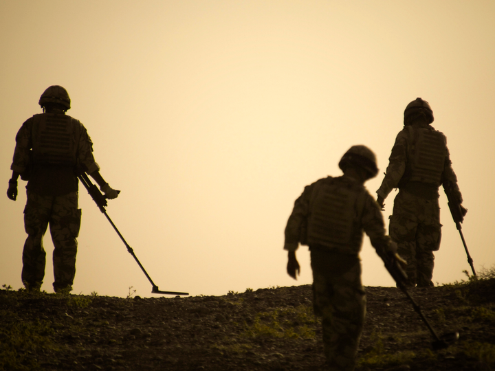 RAF Regiment 63 Squadron Detector Silhouettes Kandahar 2009