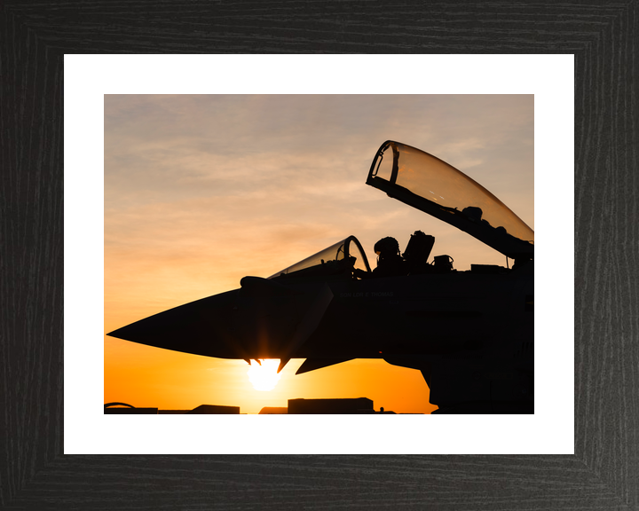 Typhoon FGR4 RAF Fixed Wing Aircraft Sunset Australia July 2024 Photo Print - Posters, Prints, & Visual Artwork - by Hampshire Prints (image 2 of 9)