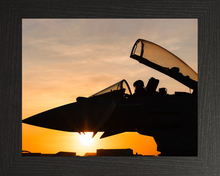 Typhoon FGR4 RAF Fixed Wing Aircraft Sunset Australia July 2024 Photo Print - Posters, Prints, & Visual Artwork - by Hampshire Prints (image 3 of 9)