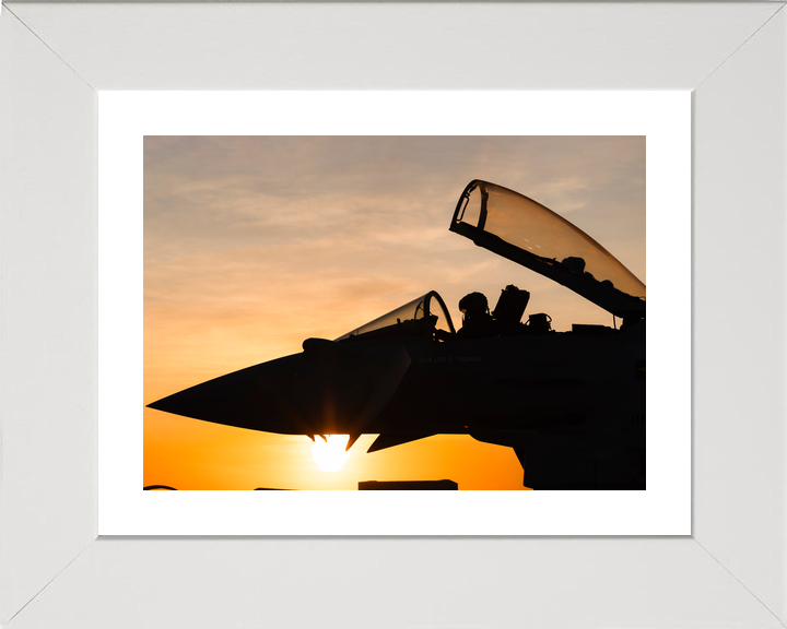 Typhoon FGR4 RAF Fixed Wing Aircraft Sunset Australia July 2024 Photo Print - Posters, Prints, & Visual Artwork - by Hampshire Prints (image 4 of 9)
