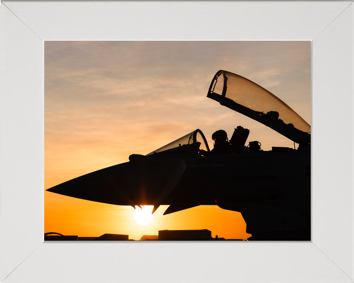 Typhoon FGR4 RAF Fixed Wing Aircraft Sunset Australia July 2024 Photo Print - Posters, Prints, & Visual Artwork - by Hampshire Prints (image 5 of 9)