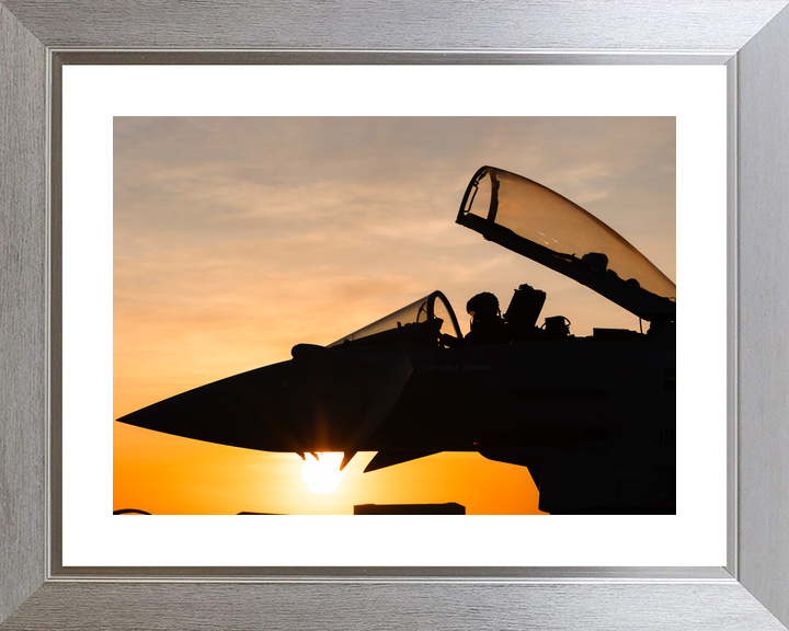 Typhoon FGR4 RAF Fixed Wing Aircraft Sunset Australia July 2024 Photo Print - Posters, Prints, & Visual Artwork - by Hampshire Prints (image 6 of 9)