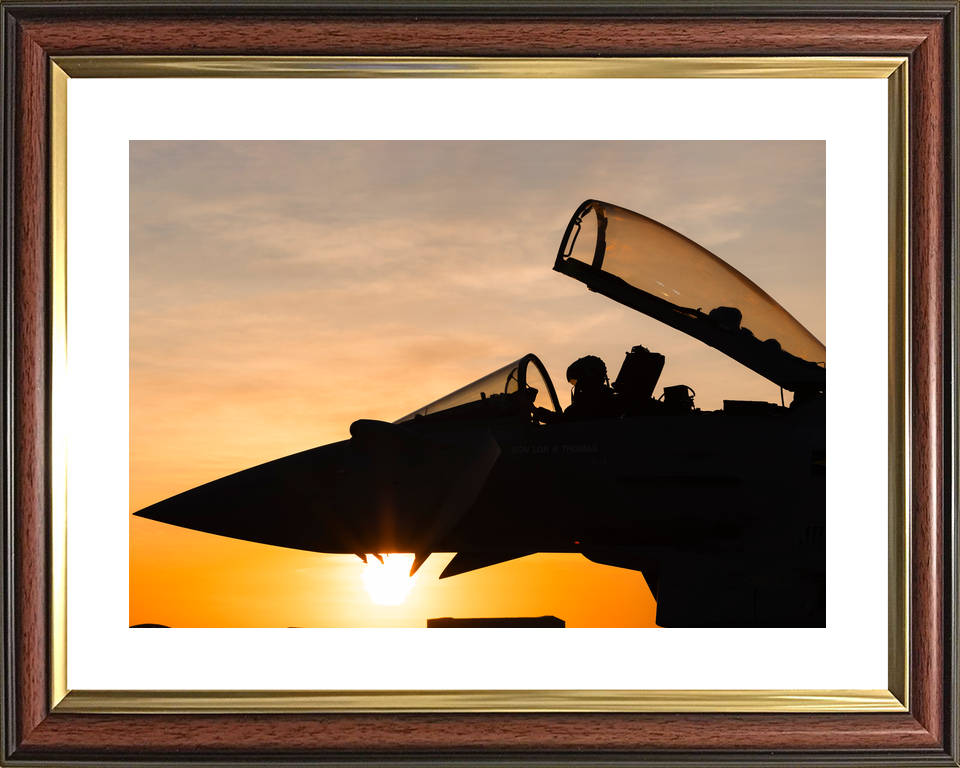 Typhoon FGR4 RAF Fixed Wing Aircraft Sunset Australia July 2024 Photo Print - Posters, Prints, & Visual Artwork - by Hampshire Prints (image 8 of 9)