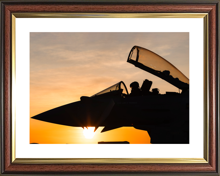 Typhoon FGR4 RAF Fixed Wing Aircraft Sunset Australia July 2024 Photo Print - Posters, Prints, & Visual Artwork - by Hampshire Prints (image 8 of 9)