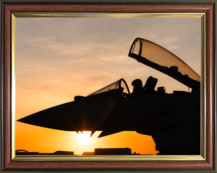 Typhoon FGR4 RAF Fixed Wing Aircraft Sunset Australia July 2024 Photo Print - Posters, Prints, & Visual Artwork - by Hampshire Prints (image 9 of 9)