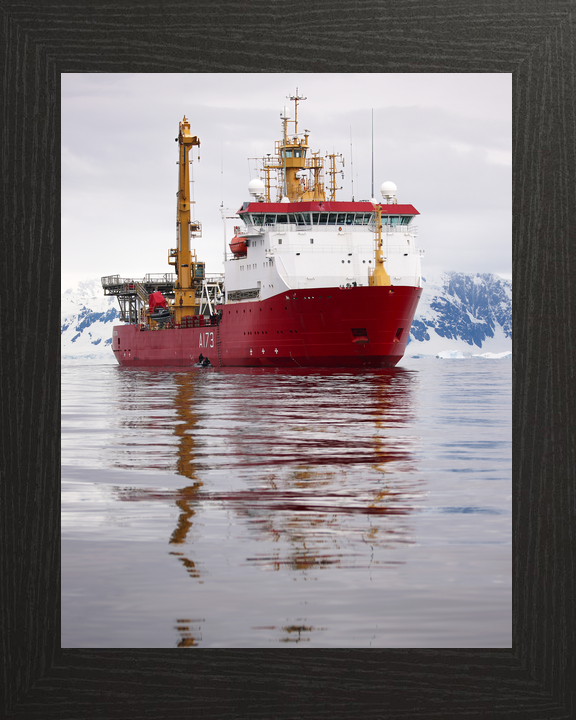 HMS Protector A173 Ice Patrol Vessel January 2024 Starboard Bow View Portrait Photo Print - Posters, Prints, & Visual Artwork - by Hampshire Prints (image 3 of 9)