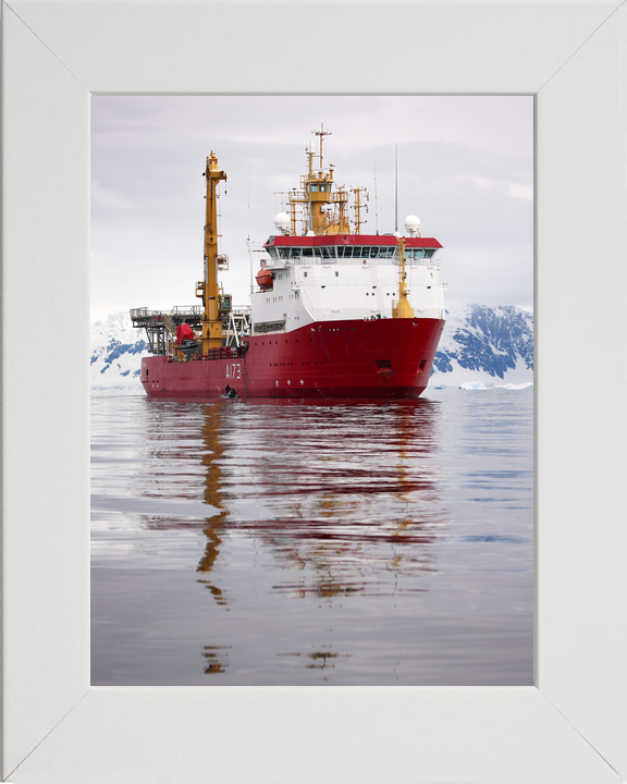 HMS Protector A173 Ice Patrol Vessel January 2024 Starboard Bow View Portrait Photo Print - Posters, Prints, & Visual Artwork - by Hampshire Prints (image 5 of 9)