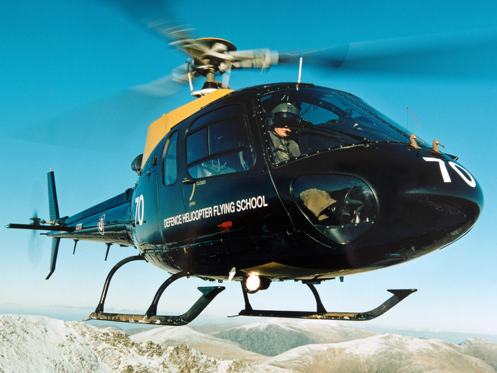 RAF Squirrel training helicopter over Wales Photo Print - Royal Air Force Aircraft Hampshire Prints 6 x 4 No Frame No