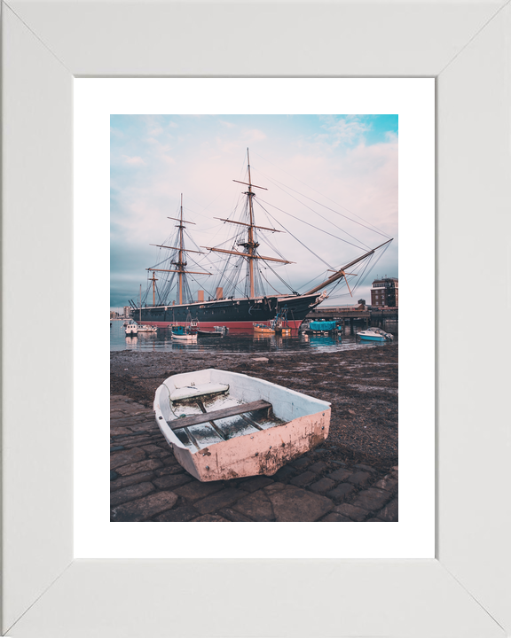 HMS Warrior 1860 Steam-powered Armoured Frigate 2018 Portsmouth Harbour Photo Print - Posters, Prints, & Visual Artwork - by Hampshire Prints (image 4 of 9)
