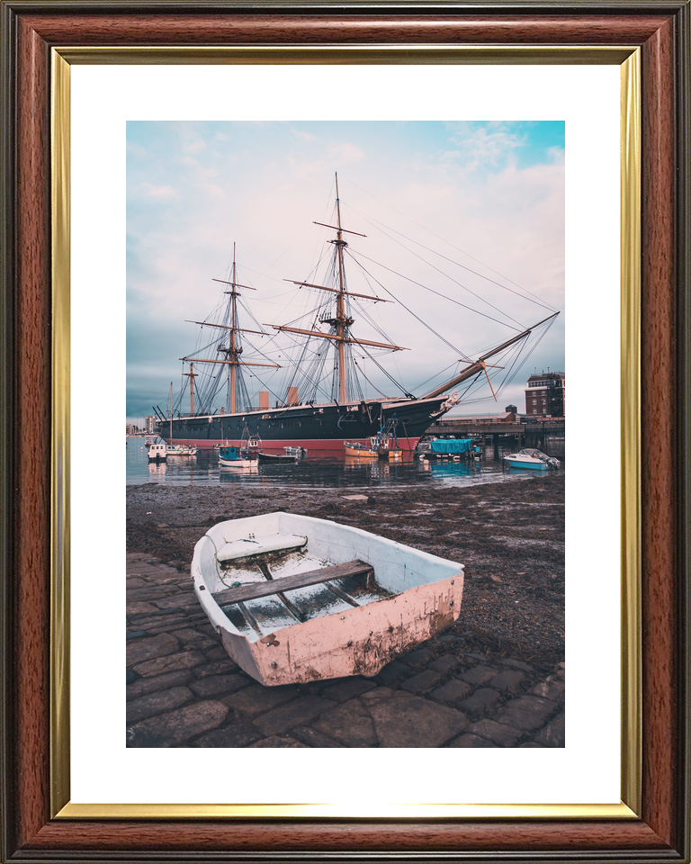 HMS Warrior 1860 Steam-powered Armoured Frigate 2018 Portsmouth Harbour Photo Print - Posters, Prints, & Visual Artwork - by Hampshire Prints (image 8 of 9)