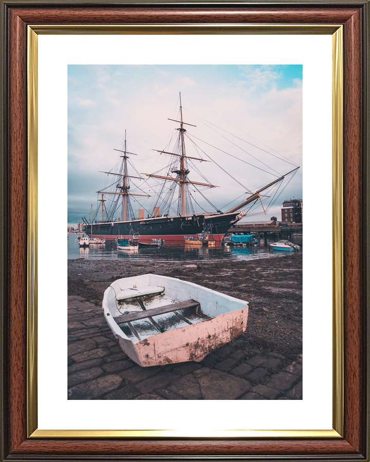 HMS Warrior 1860 Steam-powered Armoured Frigate 2018 Portsmouth Harbour Photo Print - Posters, Prints, & Visual Artwork - by Hampshire Prints (image 8 of 9)