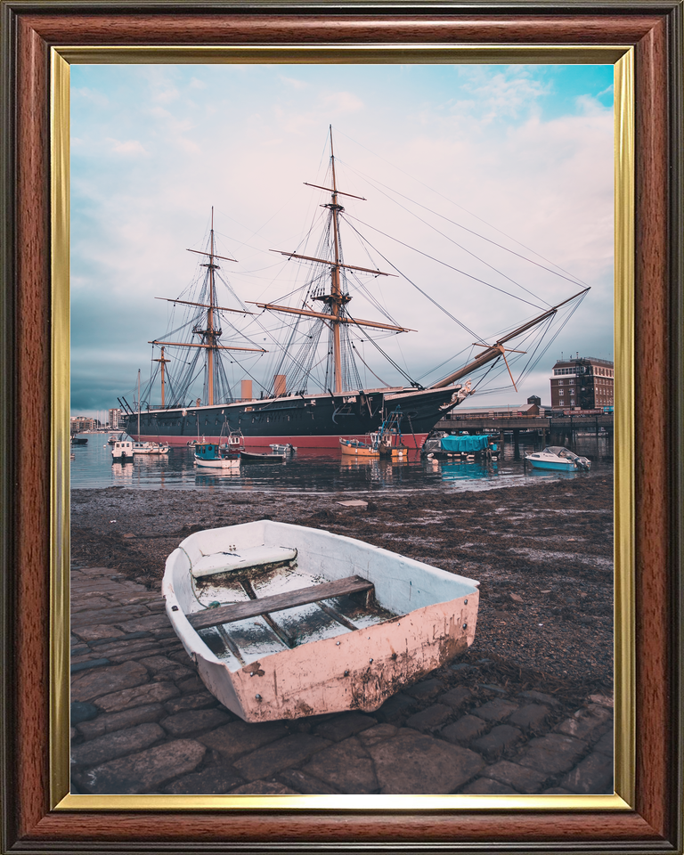 HMS Warrior 1860 Steam-powered Armoured Frigate 2018 Portsmouth Harbour Photo Print - Posters, Prints, & Visual Artwork - by Hampshire Prints (image 9 of 9)