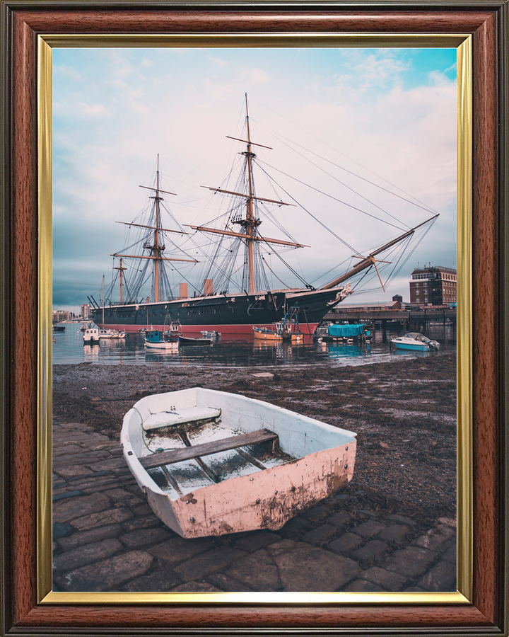 HMS Warrior 1860 Steam-powered Armoured Frigate 2018 Portsmouth Harbour Photo Print - Posters, Prints, & Visual Artwork - by Hampshire Prints (image 9 of 9)
