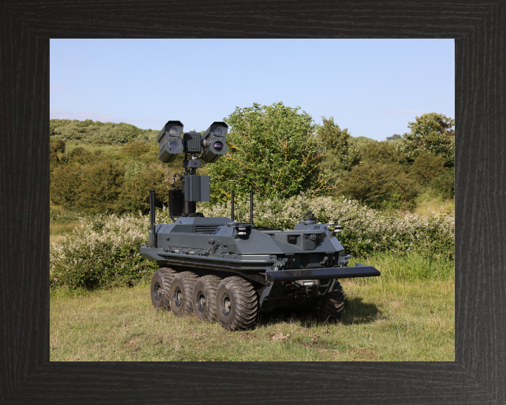 Mission Master Unmanned Ground Vehicle Photo Print - British Army Hampshire Prints 10 x 8 Black Frame No