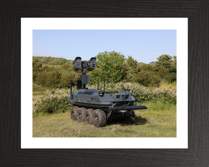Mission Master Unmanned Ground Vehicle Photo Print - British Army Hampshire Prints 10 x 8 Black Frame Yes