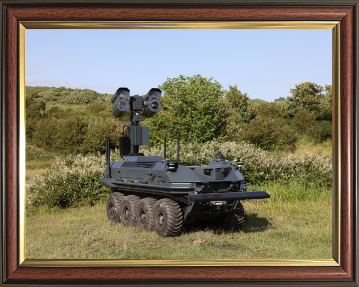 Mission Master Unmanned Ground Vehicle Photo Print - British Army Hampshire Prints 10 x 8 Classic Frame No