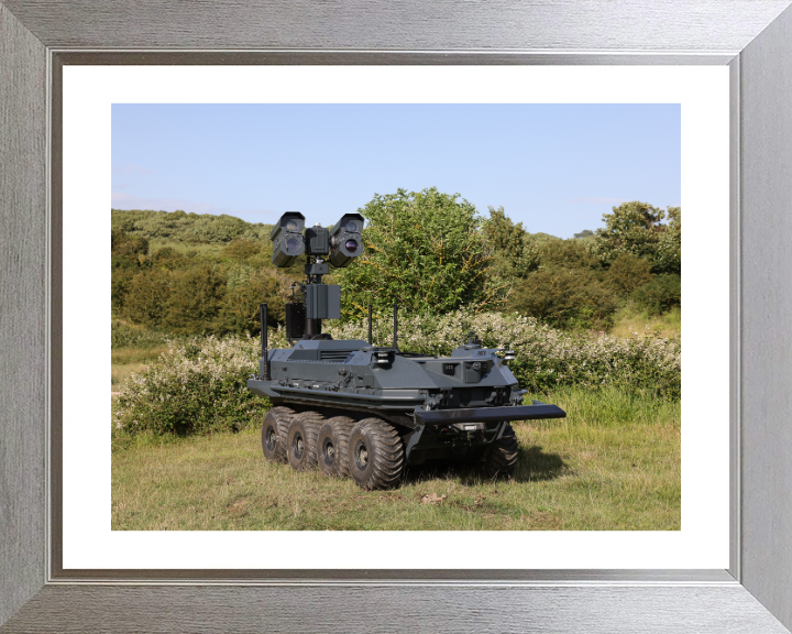 Mission Master Unmanned Ground Vehicle Photo Print - British Army Hampshire Prints 10 x 8 Silver Frame Yes